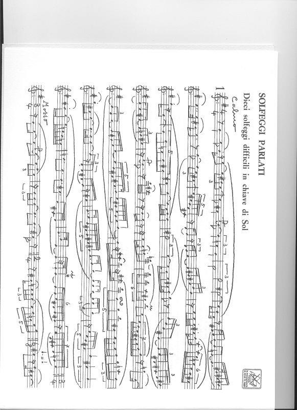 Solfeggi Parlati E Cantati Manoscritti